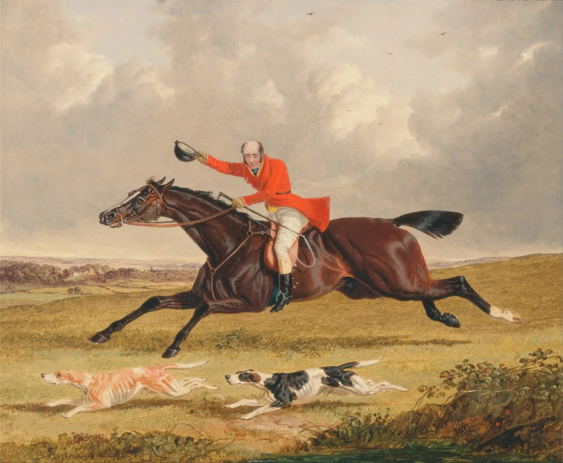 キツネ狩り：犬を励ます - ジョン・フレデリック・ヘリング Sr.  

Source:
Chasse au renard : encourager le chien - John Frederick Herring, Sr.