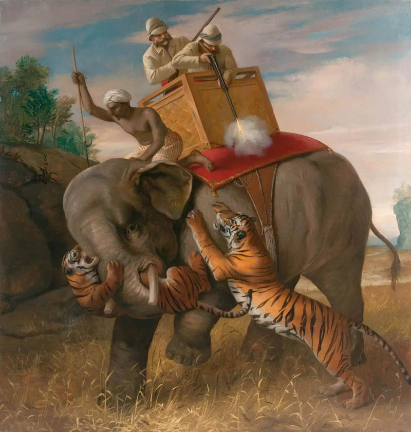 タイガー・ハンティング - ブリトン・リヴィエール

Source:
Chasse au tigre - Briton Rivière