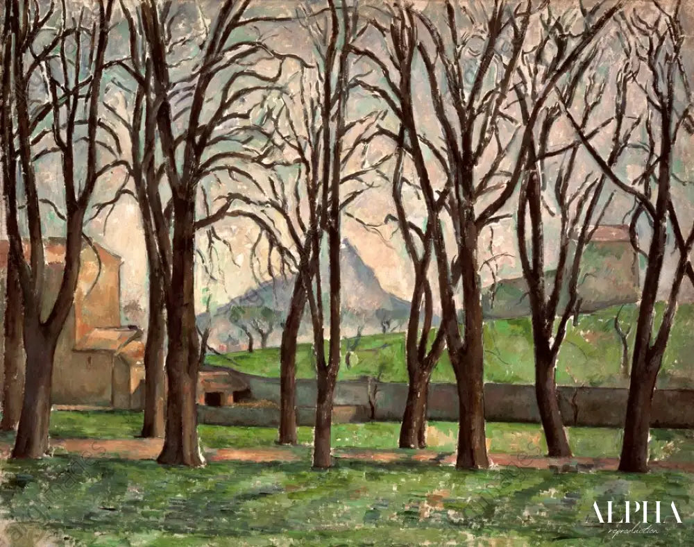 Châtaigniers au Jas de Bouffan - Paul Cézanne - Reproductions de tableaux et peintures haut de gamme