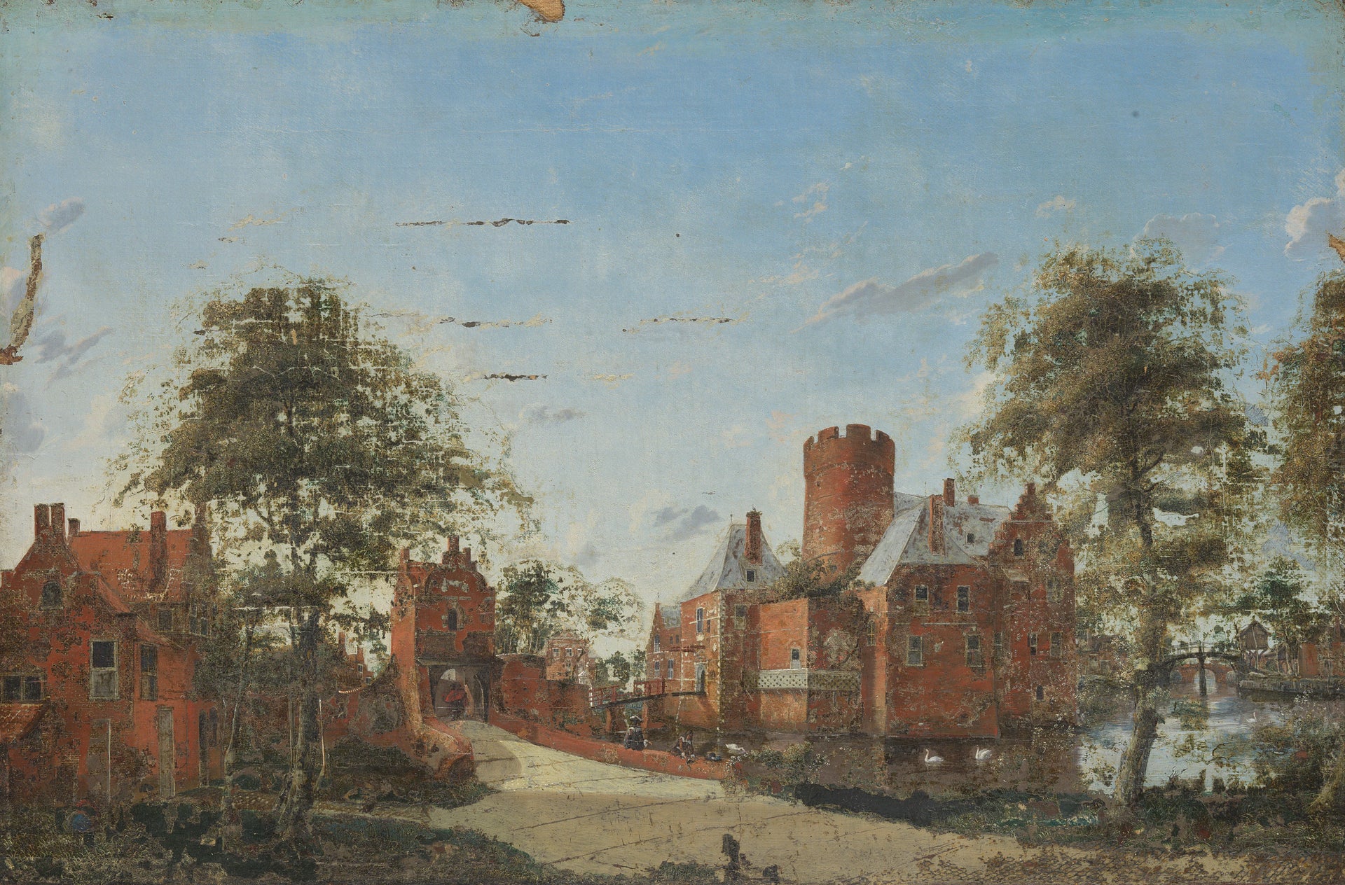 Château de Loenersloot sur l'Angstel - Artiste inconnu du Rijksmuseum