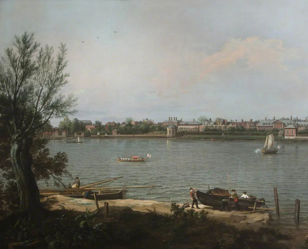 Chelsea depuis la Tamise à Battersea Reach - Canaletto - Alpha Reproduction