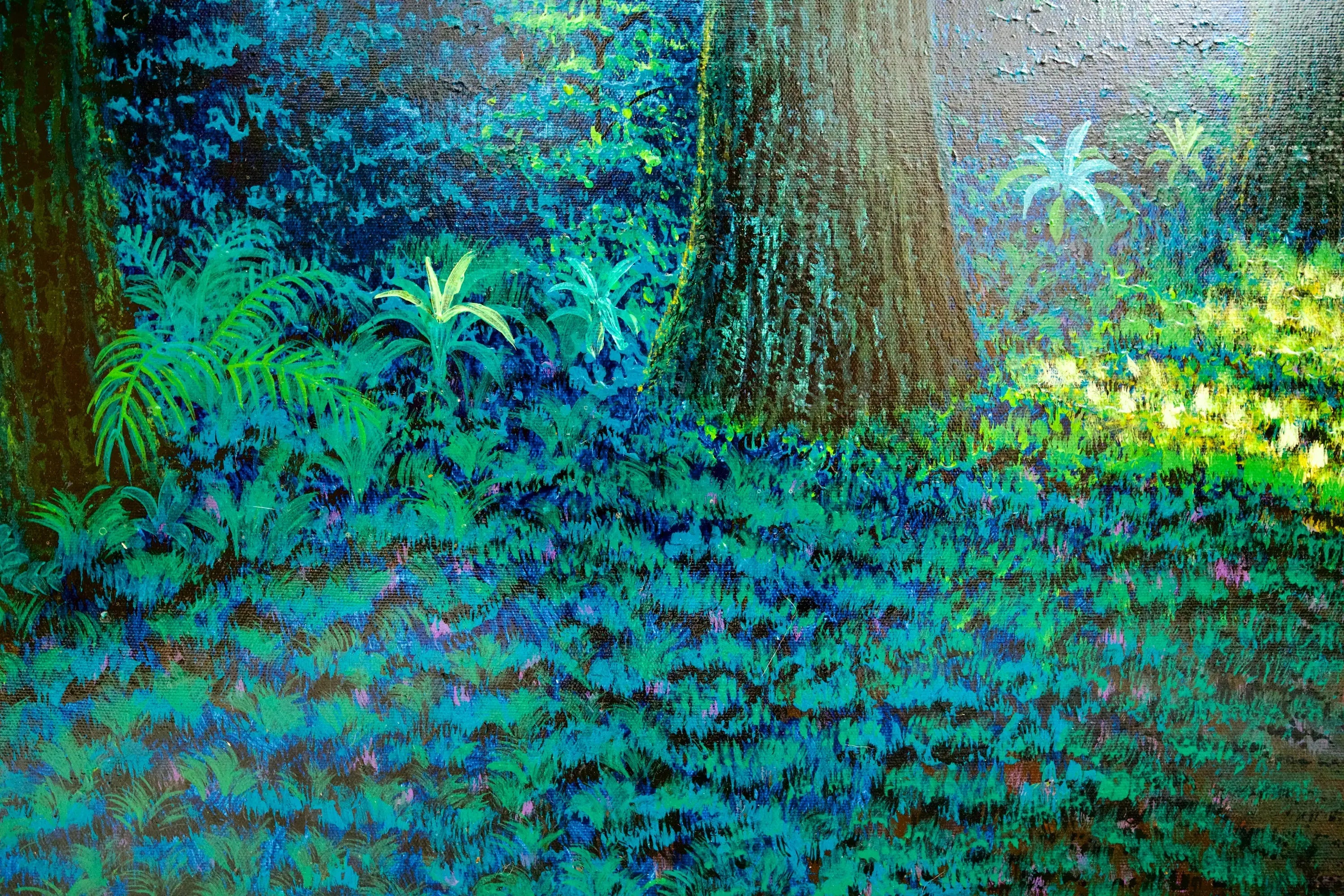 Chemin dans la Forêt Verte | 130 x 190 cm image 13 tableau peint à l’huile sur toile