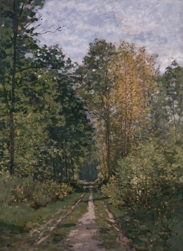 Chemin sous bois W58 par Claude Monet, 1865, Collection Rau pour l’UNICEF