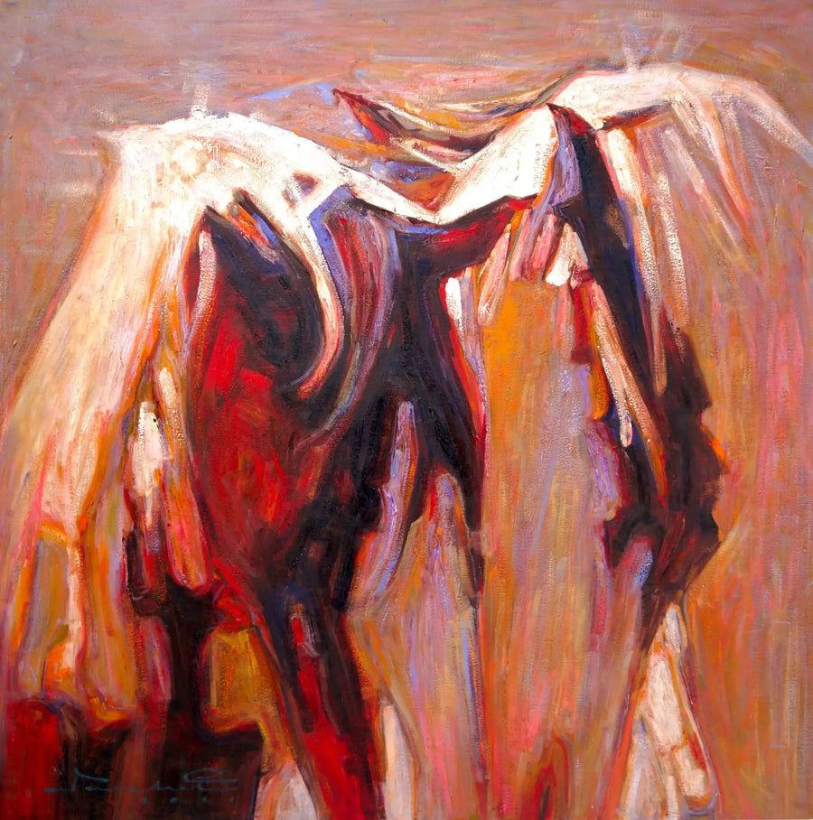 抽象的な馬 | 100×100センチ