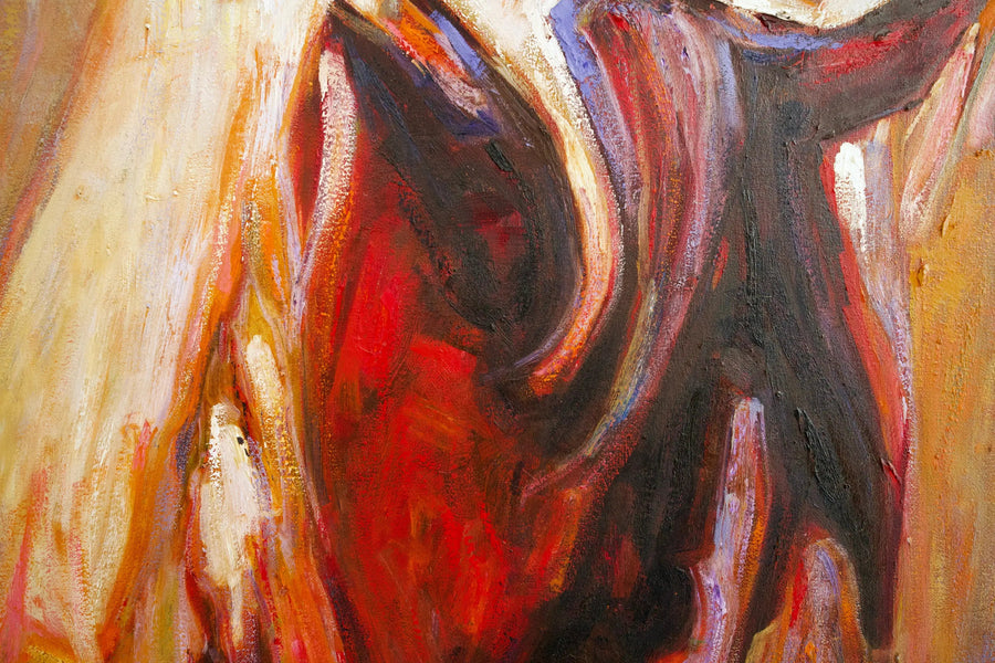 抽象的な馬 | 100×100センチ