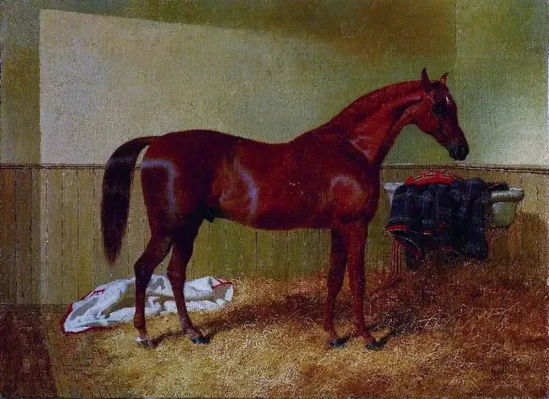 ジョン・フレデリック・ヘリング Sr. の馬小屋のアザラシ馬

Source:
Cheval alezan dans une écurie - John Frederick Herring, Sr.