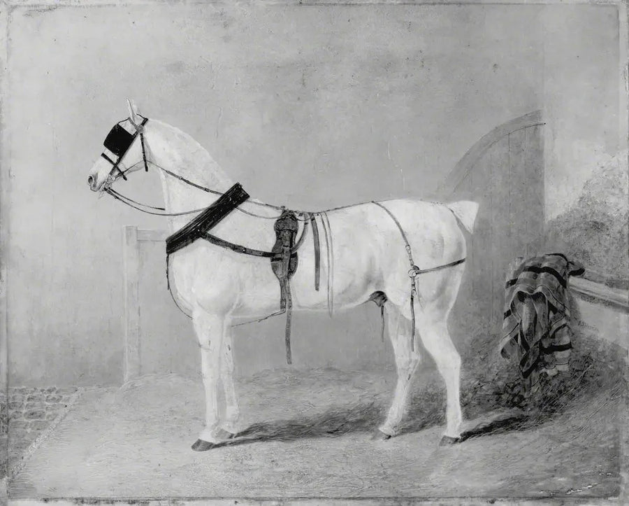 ジョン・フレデリック・ヘリング Sr. の馬車馬と馬小屋の風景

Source:
Cheval de calèche dans une écurie - John Frederick Herring, Sr.