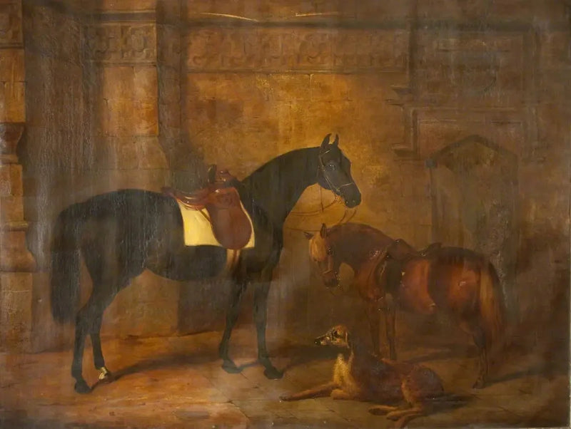 馬、ポニー、そしてシェパード・レトリバー - エドウィン・ヘンリー・ランディー

Source:
Cheval, poney et cerf-lévrier - Edwin Henry Landseer