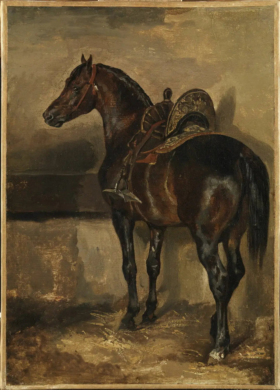馬の厩舎にいるトルコの馬 - テオドール・ジェリコー