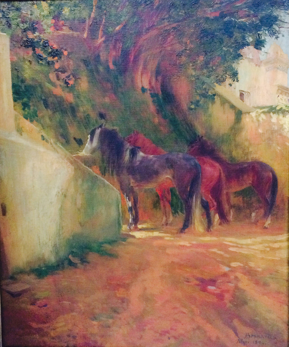 Chevaux - Albert Besnard image 1 copie de tableau peinte à la main