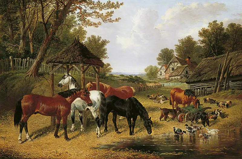農場の池のほとりの馬 - ジョン・フレデリック・ヘリング Sr.  

Source:
Chevaux au bord d'un étang de ferme - John Frederick Herring, Sr.