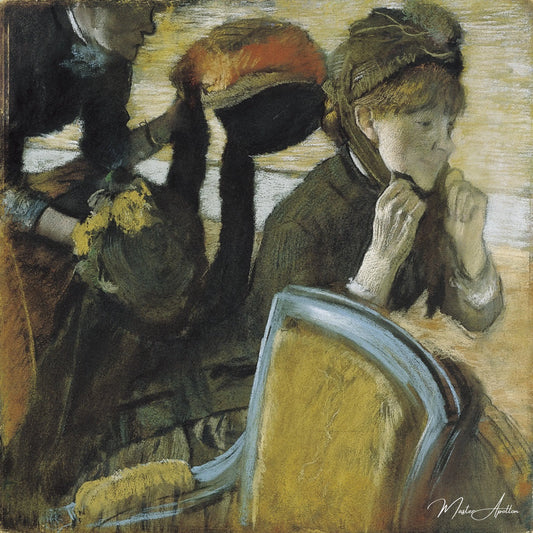 Chez le modiste - Edgar Degas - Reproductions de tableaux et peintures haut de gamme