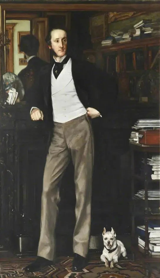 チャイチェスター・サミュエル・パーキンソン・フォーティスュー（1823年–1898年）、カールリングフォード男爵およびクレルモン第2男爵 - ジェームズ・ティソ

Source:
Chichester Samuel Parkinson-Fortescue (1823–1898), baron Carlingford et 2e baron Clermont - James Tissot
