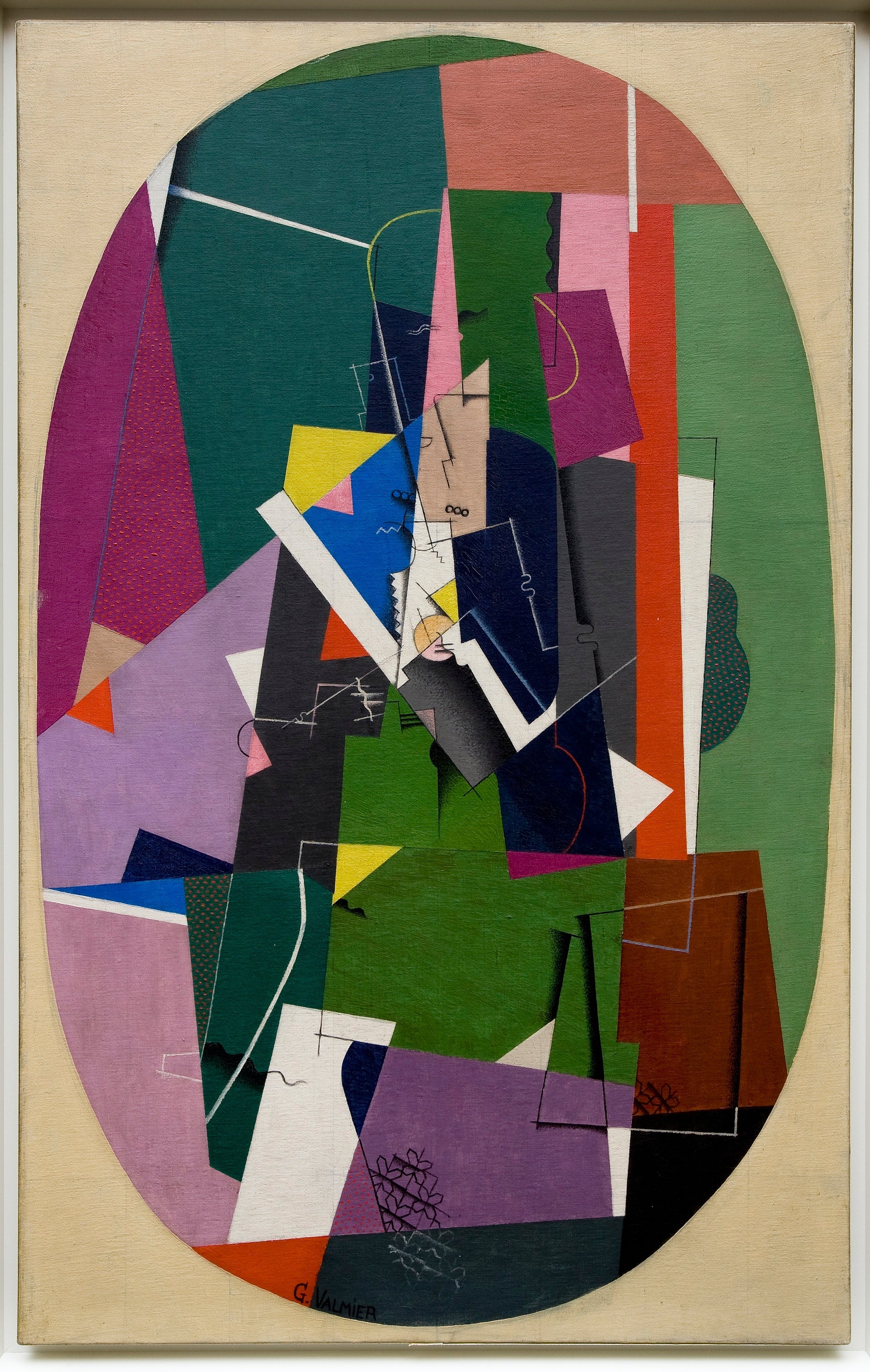 Chiffre - Georges Valmier image 1 reproduction de peinture à l’huile