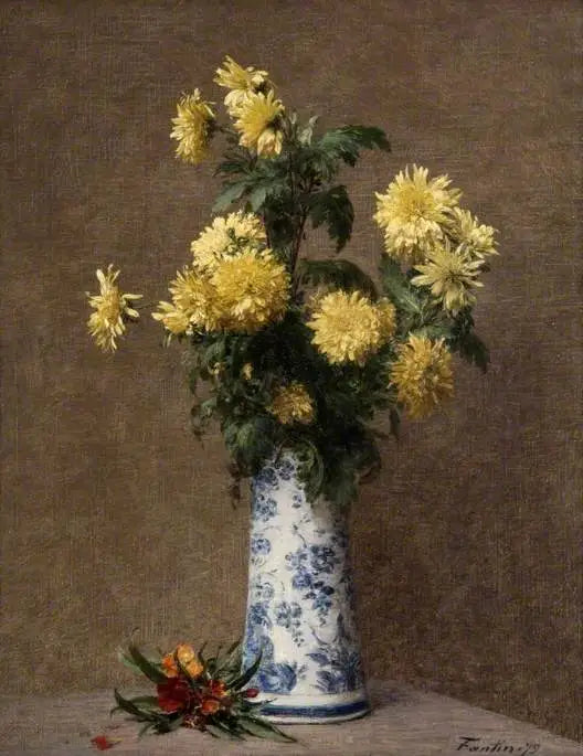 黄色い菊 - アンリ・ファンタン＝ラトゥール

Source:
Chrysanthèmes jaunes - Henri Fantin-Latour