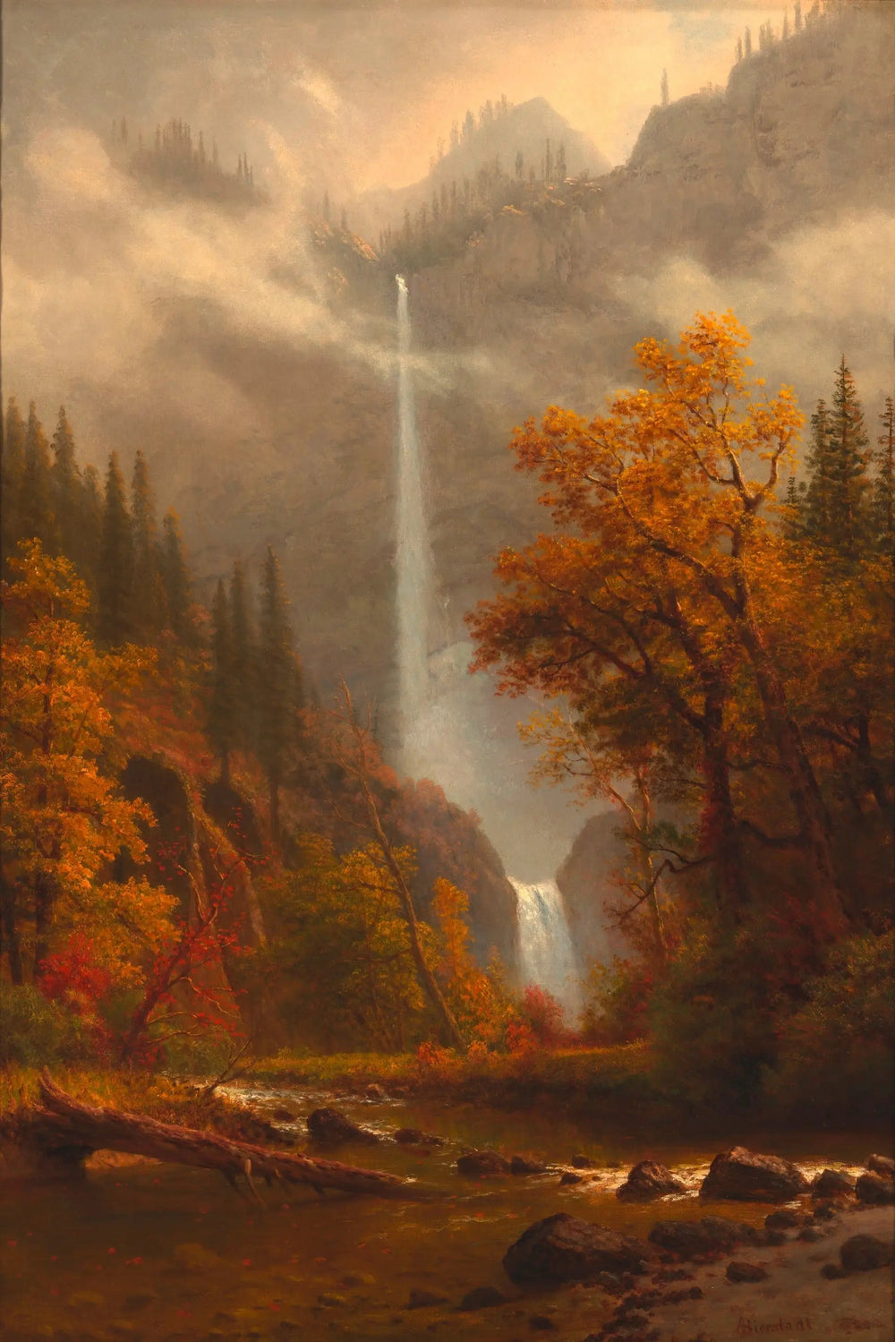 Chutes de Multnomah - Albert Bierstadt image 1 tableau peint à l’huile sur toile