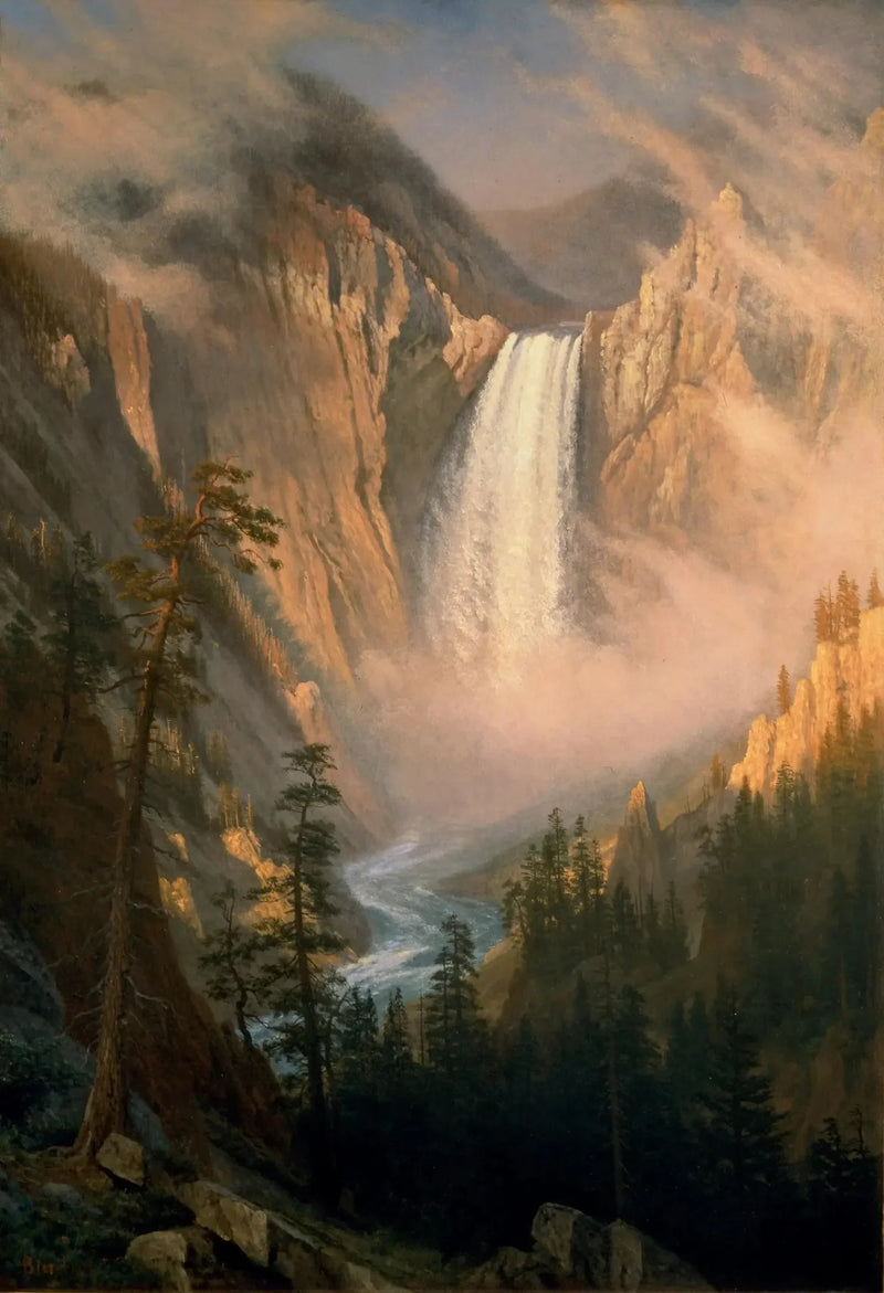 イエローストーンの滝 - アルバート・ビアスタット

Source:
Chutes de Yellowstone - Albert Bierstadt