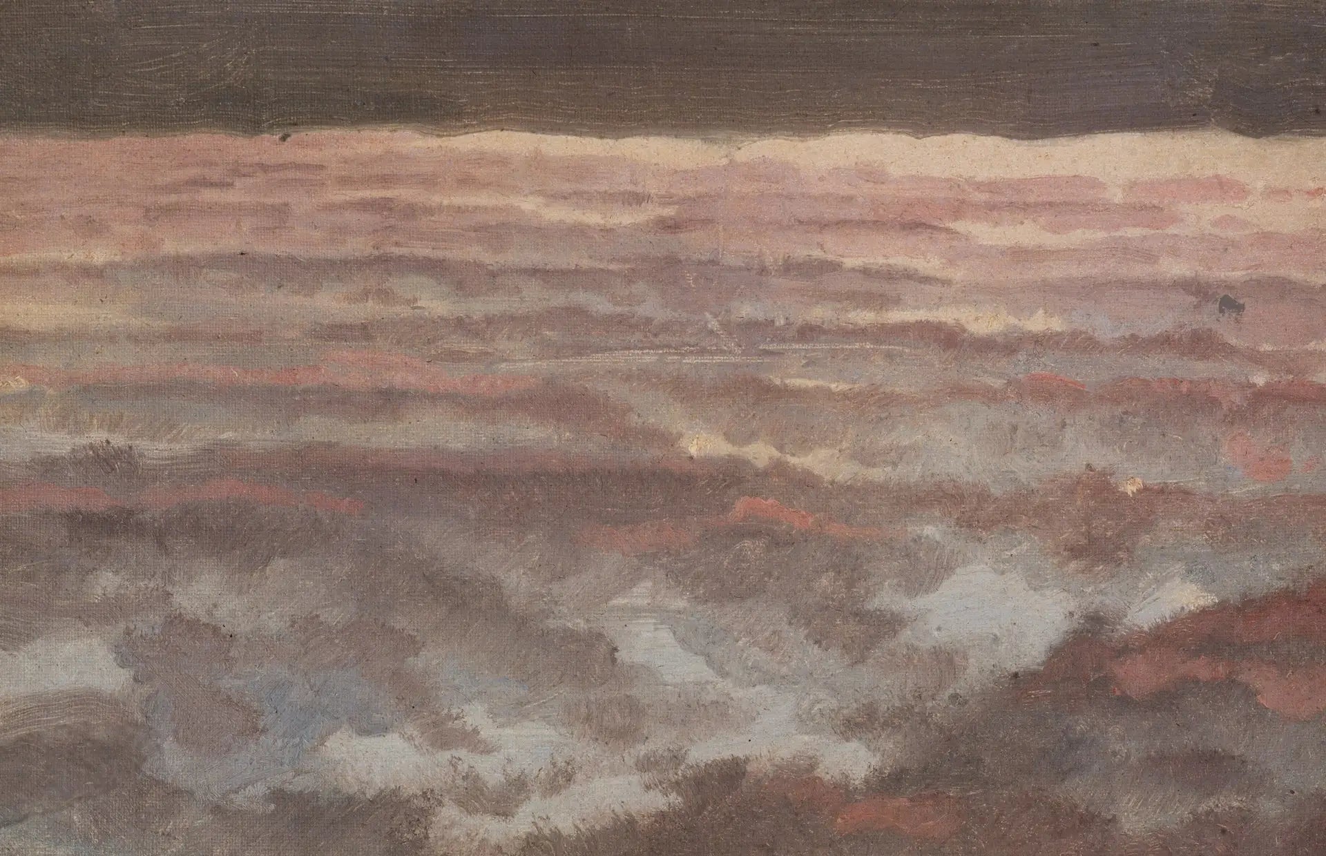 Ciel du soir. Couvert - Peder Severin Krøyer image 1 copie peinte à la main à l’huile