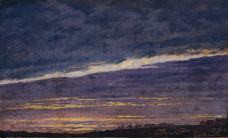 夕方の曇り空 - カスパー・ダーヴィッド・フリードリヒ
