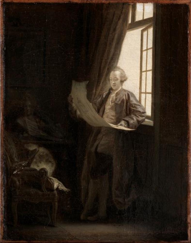 Claude-Henri Watelet - Jean-Baptiste Greuze image 1 copie peinte à la main à l’huile