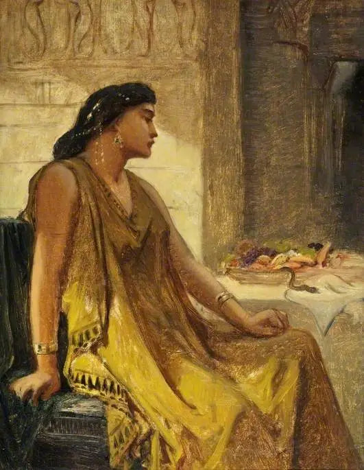 クレオパトラとアスピック - エドワード・ポインター

Source:
Cléopâtre et l'Aspic - Edward Poynter