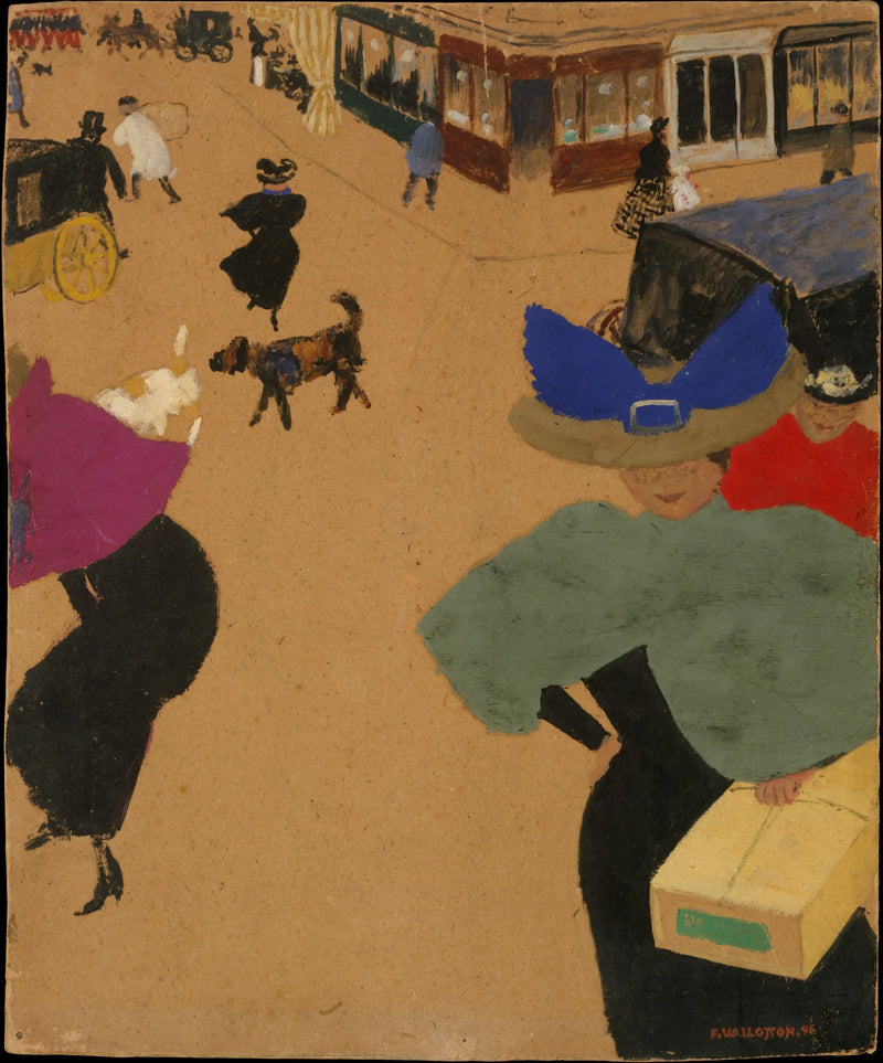 パリの街角 - フェリックス・ヴァロトン

Source:
Coin de rue à Paris - Félix Vallotton