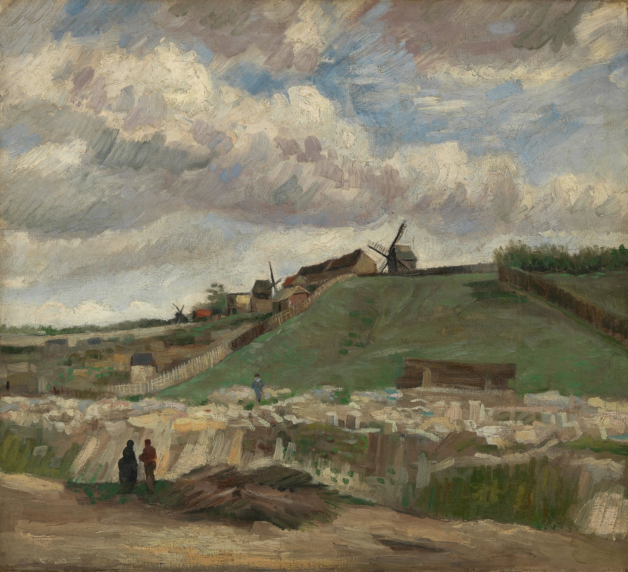 La colline de Montmartre avec la carrière de pierre F230 — Vincent van Gogh