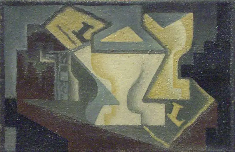 Composition abstraite - Juan Gris image 1 reproduction de peinture à l’huile