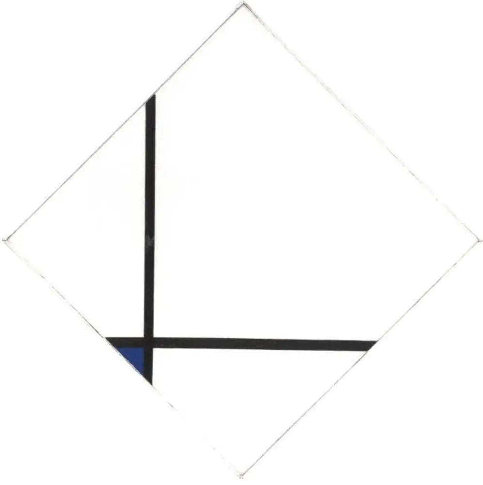 Composition avec du bleu - Piet Mondrian image 1 copie peinte à la main à l’huile