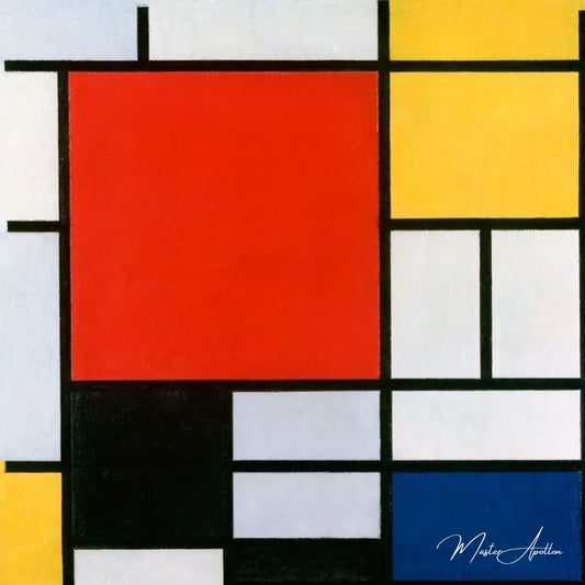 Composition II en rouge, bleu et jaune - Mondrian - Reproductions de tableaux et peintures haut de gamme