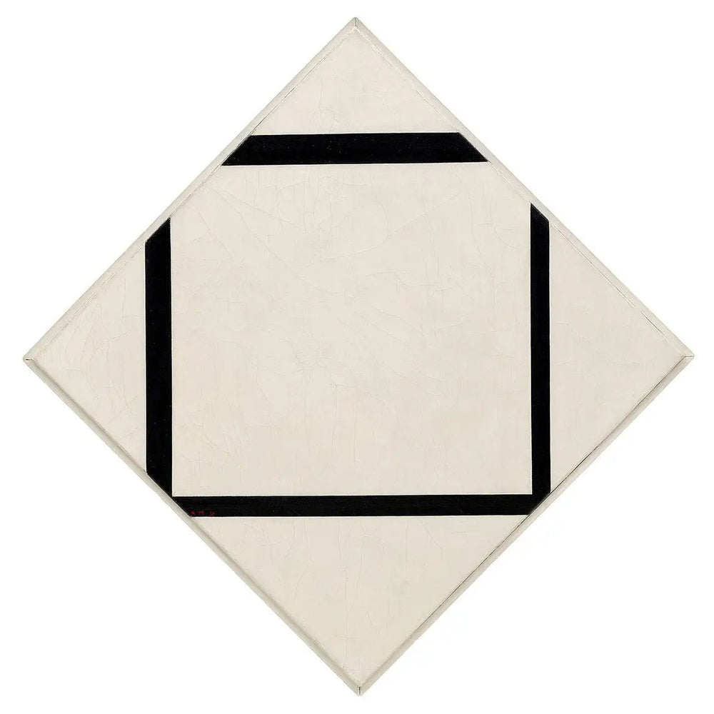 Composition n° 1 : Losange à quatre lignes - Piet Mondrian image 1 tableau peint à l’huile sur toile