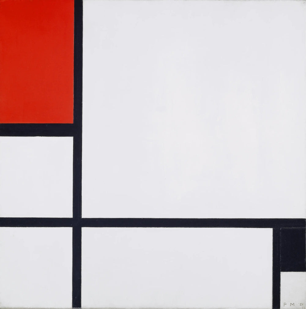 Composition n° I - Piet Mondrian image 1 copie peinte à la main à l’huile