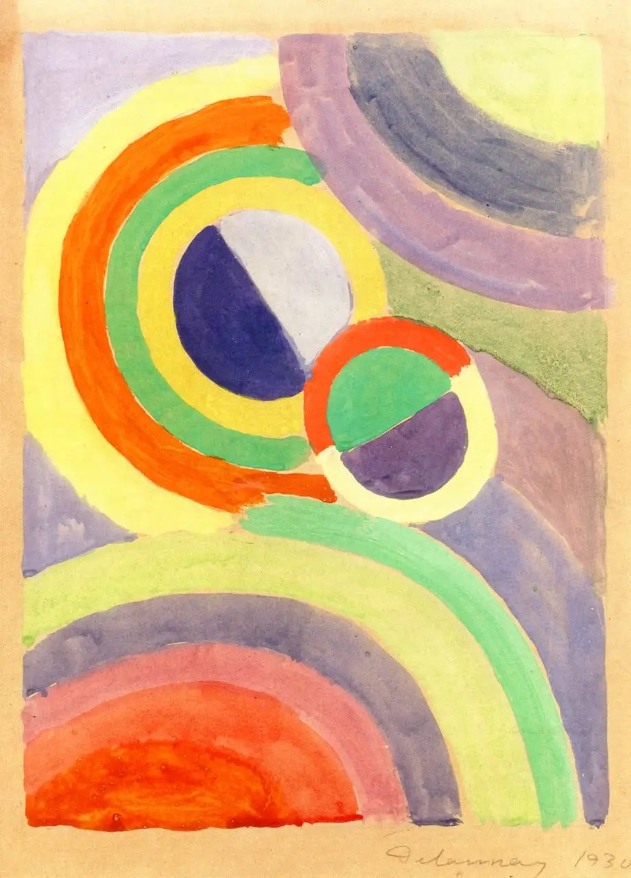 Composition - Robert Delaunay image 1 copie de tableau peinte à la main