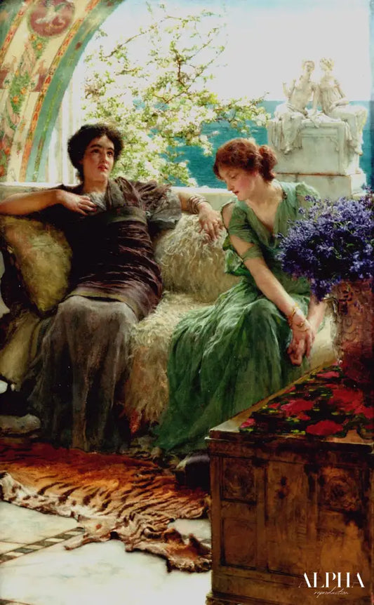 Confidences fâcheuses - Lawrence Alma-Tadema Reproductions de tableaux à la peinture à l’huile