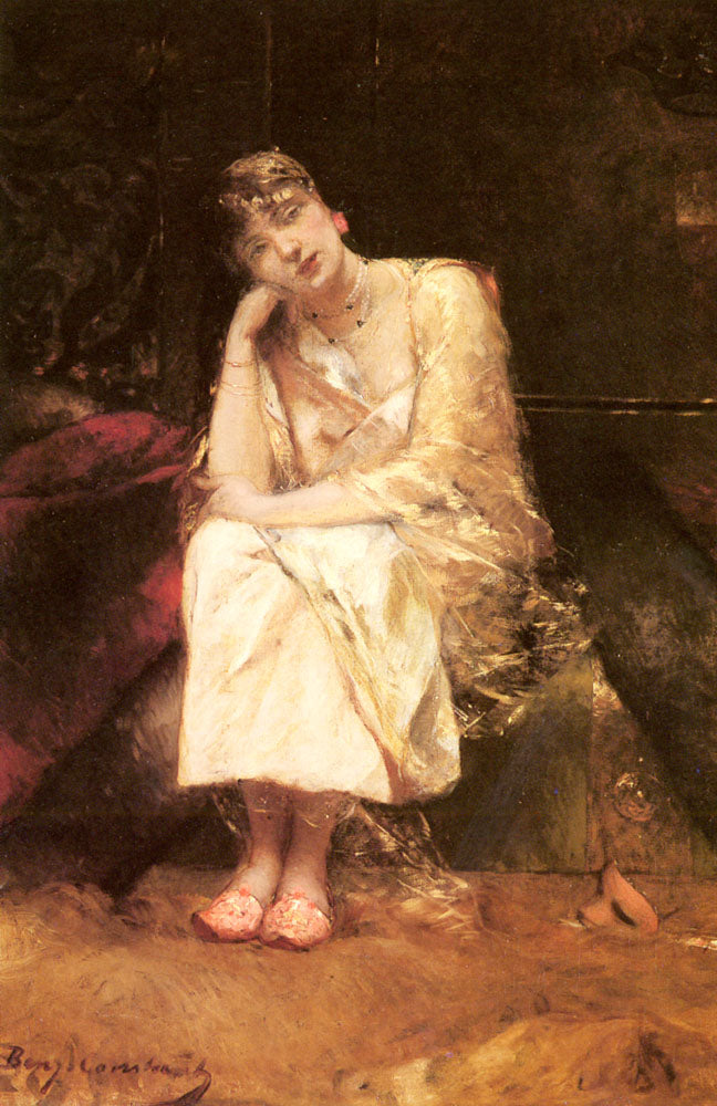 Contemplation - Jean-Joseph Benjamin-Constant image 1 reproduction artisanale de tableau