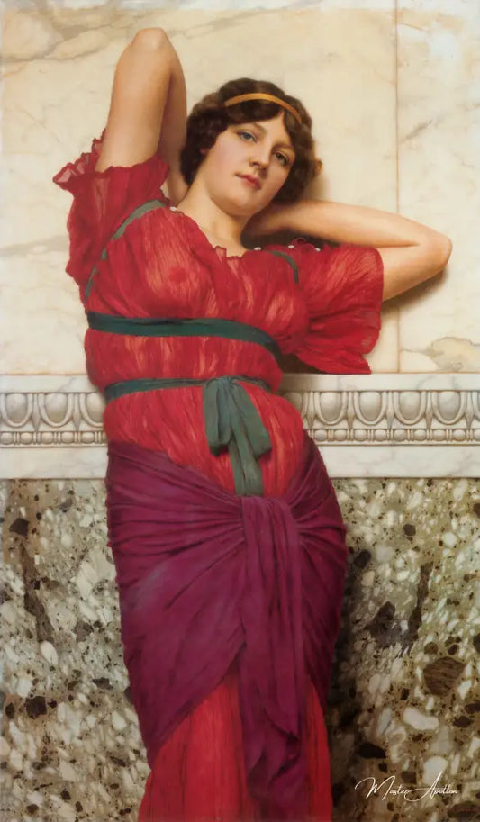 Contemplation - John William Godward - Reproductions de tableaux et peintures haut de gamme