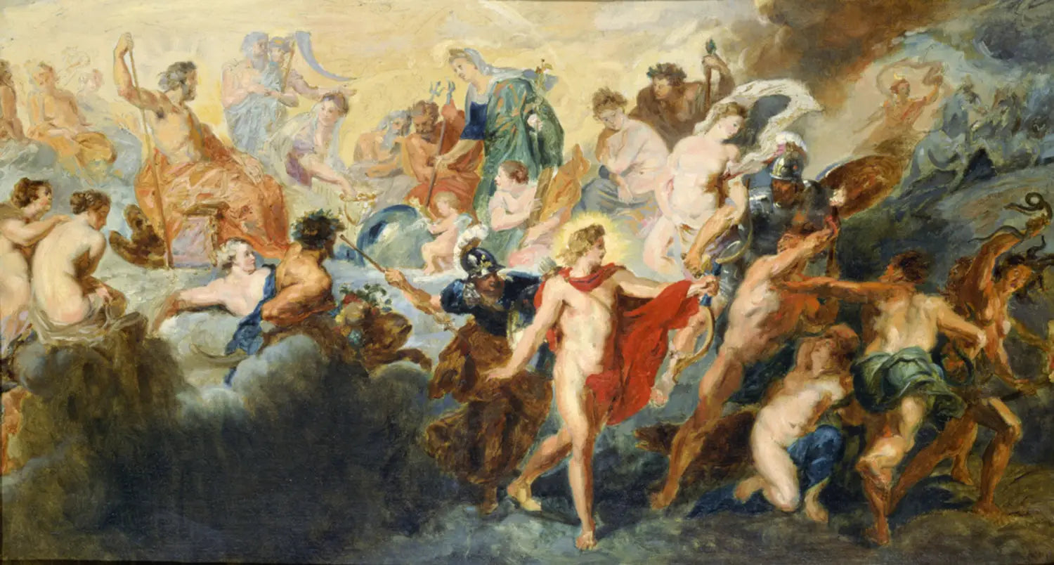 Copie d'après le tableau de Rubens « Le Conseil des Dieux » - Pierre-Auguste Renoir image 1 tableau peint à l’huile sur toile