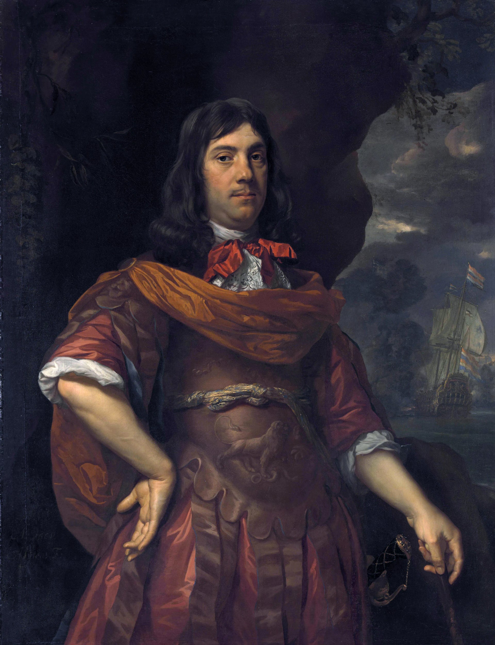 Cornelis Tromp (1629-91). Lieutenant-amiral général - Jan Mytens