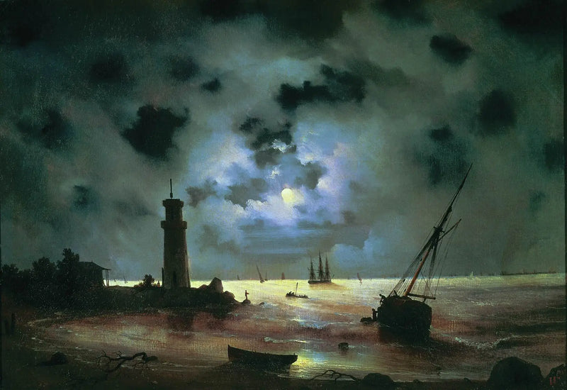 ナイトコースト。灯台の近く - イワン・アイヴァゾフスキー

Source:
Côte de nuit. Près du phare - Ivan Aïvazovski