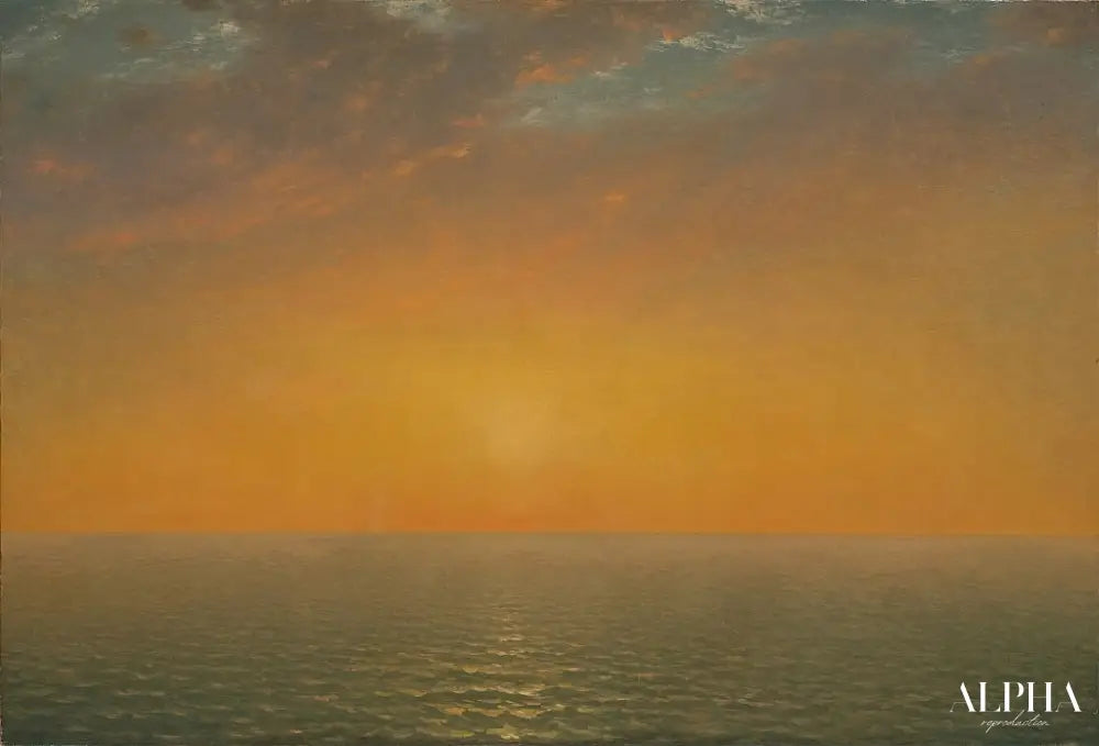 Coucher de soleil sur la mer, 1872 - John Frederick Kensett - Reproductions de tableaux et peintures haut de gamme