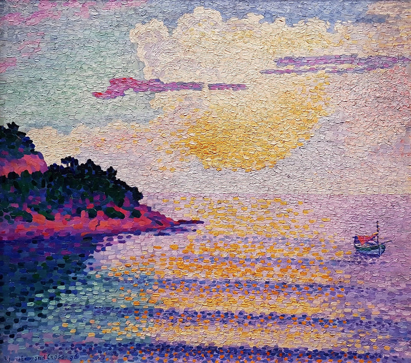 海に沈む夕日 - アンリ＝エドモンド・クロス
