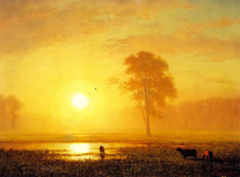 平原の夕焼け - アルバート・ビアシュタット

Source:
Coucher de soleil sur les plaines - Albert Bierstadt