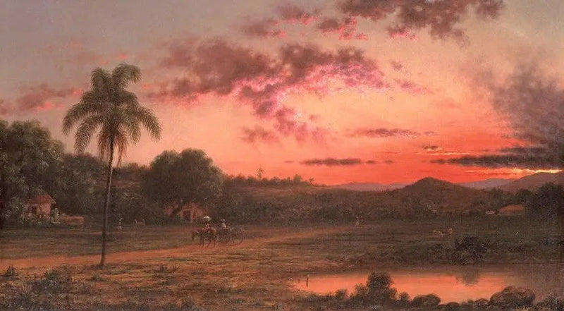 ブラジルの夕日：風景 - マーティン・ジョンソン・ヒード

Source:
Coucher de soleil : une scène au Brésil - Martin Johnson Heade