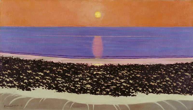 夕焼け。ヴィルヴィルール - フェリックス・ヴァロトン

Source:
Coucher de soleil. Villerville - Félix Vallotton
