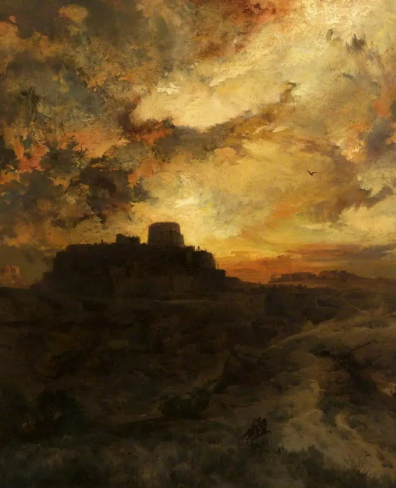 サンセット、プエブロ・デル・ワルペ、アリゾナ - トーマス・モラン

Source:
Coucher du soleil, Pueblo del Walpe, Arizona - Thomas Moran