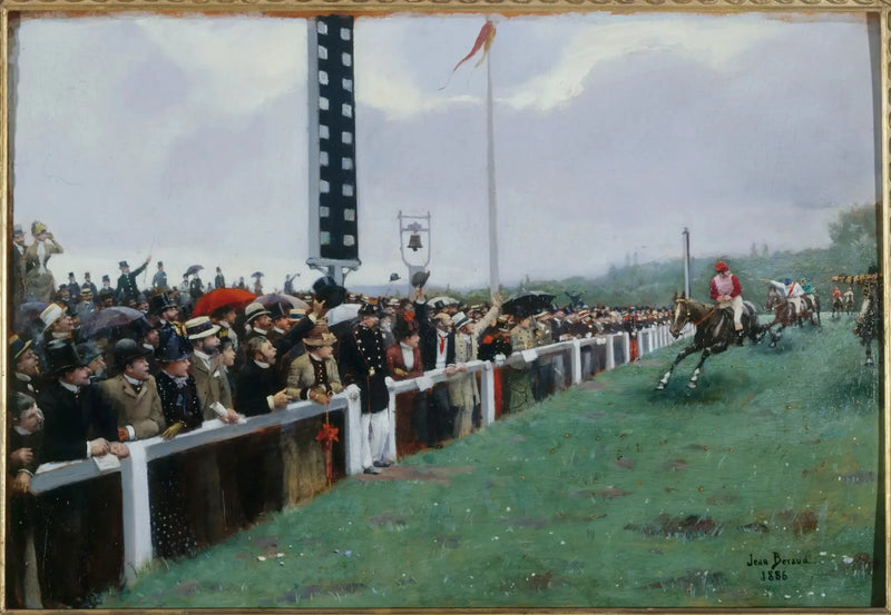 ロングシャムのレース；ポット到着 - ジャン・ベロー

Source:
Cours à Longchamp ; l'arrivée au poteau - Jean Béraud