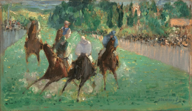 ロンシャン競馬場の競走 - エドゥアール・マネ