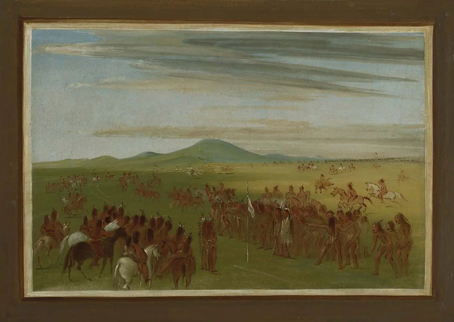マンダン村の裏のコースでの馬術競技 - ジョージ・キャトリン

Source:
Courses hippiques sur un parcours derrière le village de Mandan - George Catlin