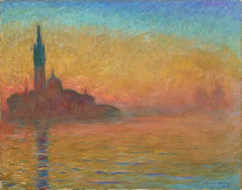 ヴェネツィアの夕暮れ - クロード・モネ