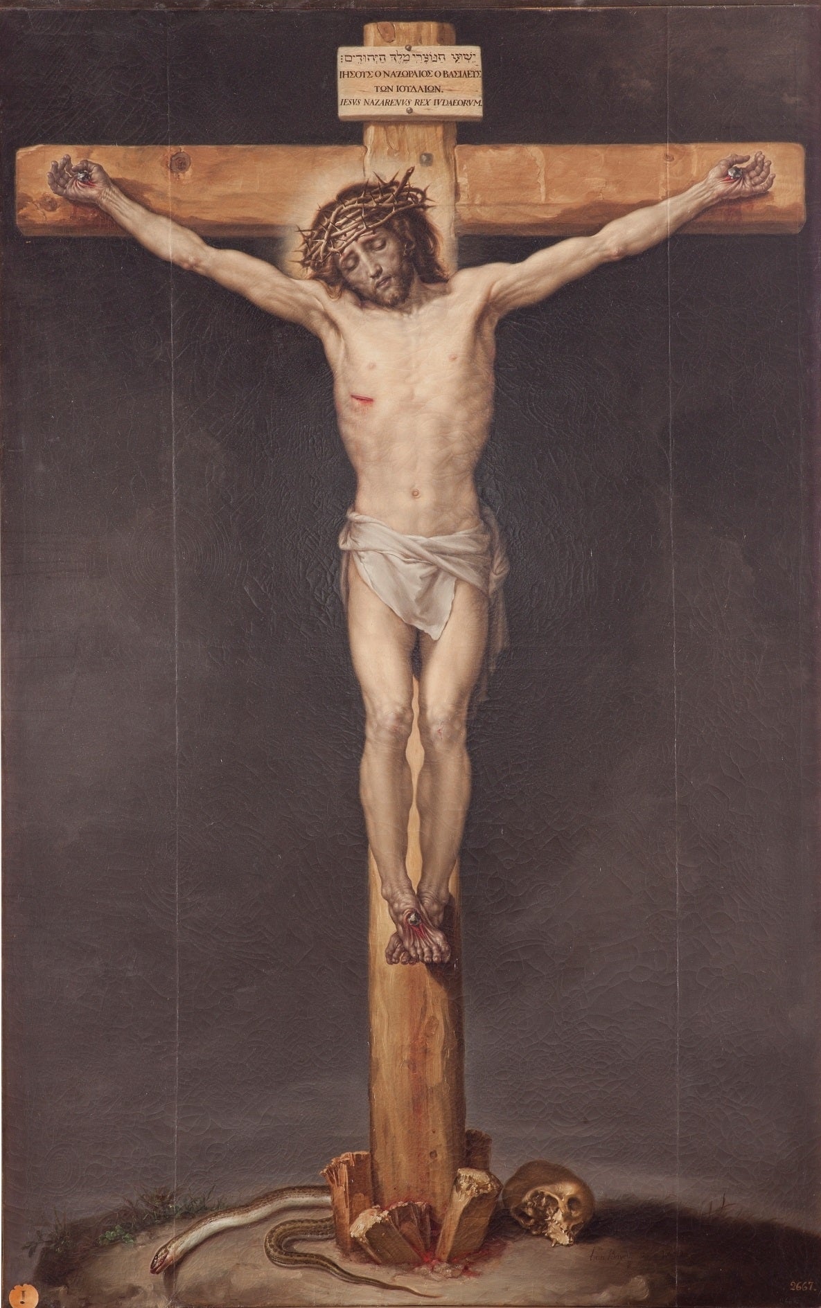 Cristo crucificado - Francisco Bayeu image 1 tableau peint à l’huile sur toile